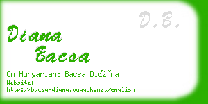 diana bacsa business card